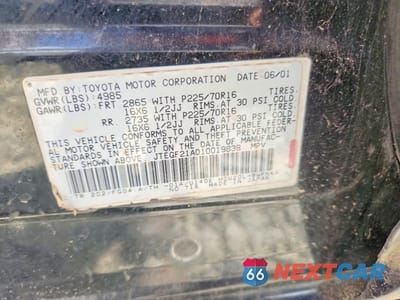 Zdjęcie 13 z 13 samochodu: 2001 TOYOTA HIGHLANDER BASE VIN:JTEGF21A010019838 - miniatura