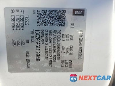 Zdjęcie 13 z 13 samochodu: 2018 CHEVROLET EXPRESS G3500 VIN:1GCZGGFG1J1269488 - miniatura