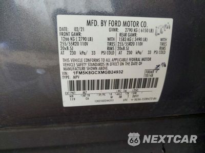 Zdjęcie 13 z 13 samochodu: 2021 FORD EXPLORER ST VIN:1FM5K8GCXMGB24932 - miniatura