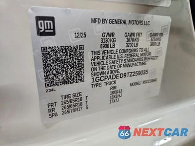 Zdjęcie 13 z 13 samochodu: 2026 CHEVROLET SILVERADO C1500 RST VIN:1GCPADED9TZ259035 - miniatura