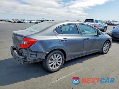 Trzecie zdjęcie samochodu z tyłu: 2012 HONDA CIVIC EX VIN:19XFB2F89CE048962 - miniatura