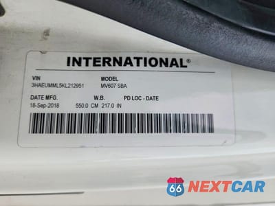 Zdjęcie 13 z 13 samochodu: 2019 INTERNATIONAL MV607 BOX TRUCK VIN:3HAEUMML5KL212951 - miniatura
