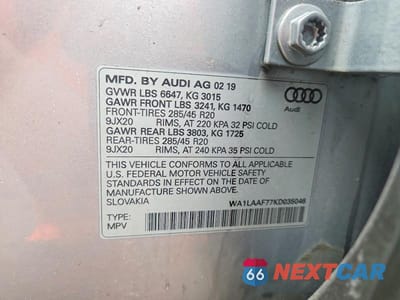 Zdjęcie 13 z 13 samochodu: 2019 AUDI Q7 PREMIUM PLUS VIN:WA1LAAF77KD035046 - miniatura