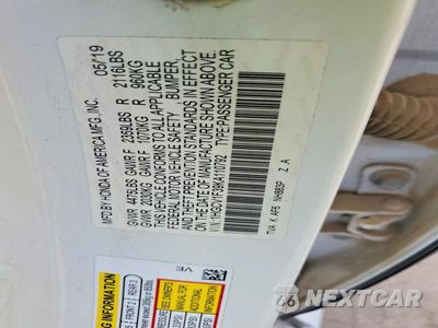 Zdjęcie 12 z 12 samochodu: 2019 HONDA ACCORD SPORT VIN:1HGCV1F39KA110792 - miniatura