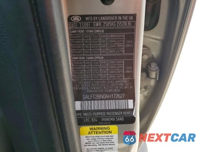 Zdjęcie 13 z 13 samochodu: 2010 LAND ROVER LR2 HSE TECHNOLOGY VIN:SALFT2BN0AH172627 - miniatura