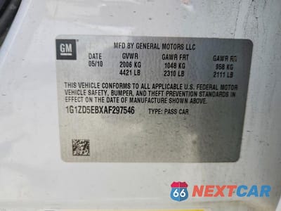 Zdjęcie 12 z 12 samochodu: 2010 CHEVROLET MALIBU 2LT VIN:1G1ZD5EBXAF297546 - miniatura