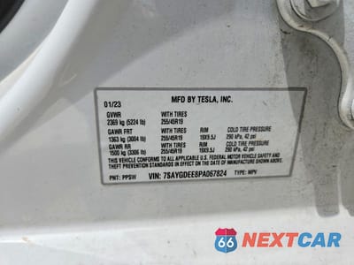 Zdjęcie 13 z 13 samochodu: 2023 TESLA MODEL Y VIN:7SAYGDEE8PA067824 - miniatura