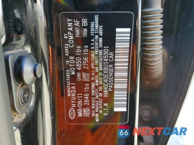 Zdjęcie 12 z 12 samochodu: 2011 HYUNDAI GENESIS 3.8L VIN:KMHGC4DEXBU145301 - miniatura