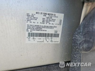 Zdjęcie 14 z 14 samochodu: 2015 FORD EXPLORER VIN:1FM5K7B88FGA76704 - miniatura