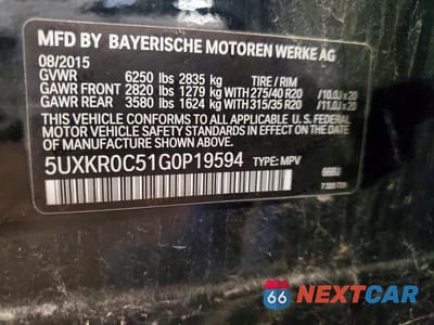 Zdjęcie 13 z 13 samochodu: 2016 BMW X5 XDRIVE35I VIN:5UXKR0C51G0P19594 - miniatura