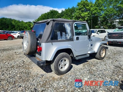 Trzecie zdjęcie samochodu z tyłu: 2005 JEEP WRANGLER X VIN:1J4FA39S25P353880 - miniatura