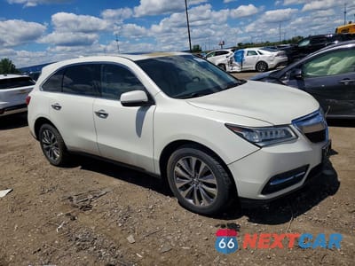 Czwarte zdjęcie samochodu z boku: 2015 ACURA MDX TECHNOLOGY VIN:5FRYD4H4XFB021730 - miniatura