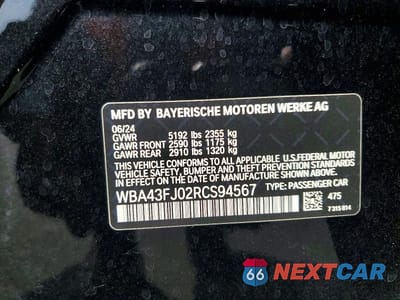 Zdjęcie 13 z 13 samochodu: 2024 BMW 530 I VIN:WBA43FJ02RCS94567 - miniatura