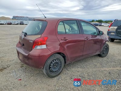 Trzecie zdjęcie samochodu z tyłu: 2010 TOYOTA YARIS BASE VIN:JTDKT4K39A5294498 - miniatura