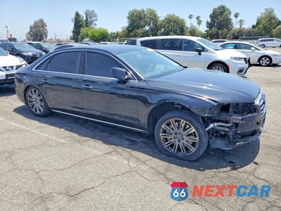 Czwarte zdjęcie samochodu z boku: 2015 AUDI A8 L QUATTRO VIN:WAU3GAFD5FN000609 - miniatura