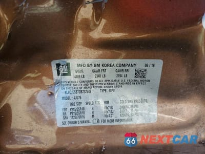 Zdjęcie 14 z 14 samochodu: 2016 BUICK ENCORE VIN:KL4CJESB7GB737548 - miniatura
