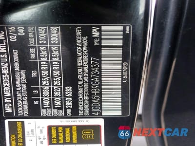 Zdjęcie 13 z 13 samochodu: 2016 MERCEDES-BENZ GLE 350 4MATIC VIN:4JGDA5HB9GA734377 - miniatura