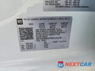 Zdjęcie 12 z 12 samochodu: 2025 GMC SIERRA K1500 SLT VIN:3GTUUDED7SG131126 - miniatura