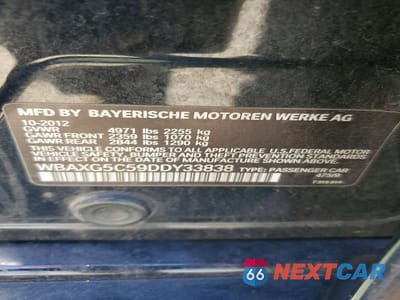 Zdjęcie 12 z 12 samochodu: 2013 BMW 528 I VIN:WBAXG5C59DDY33838 - miniatura