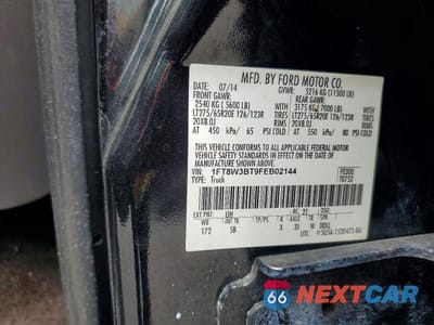 Zdjęcie 12 z 12 samochodu: 2015 FORD F350 SUPER DUTY VIN:1FT8W3BT9FEB02144 - miniatura