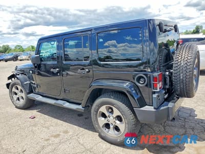 Drugie zdjęcie samochodu z przodu: 2017 JEEP WRANGLER UNLIMITED SAHARA VIN:1C4HJWEG7HL722701 - miniatura