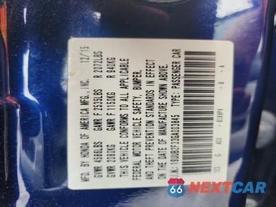 Zdjęcie 13 z 13 samochodu: 2016 ACURA TLX VIN:19UUB2F33GA003845 - miniatura