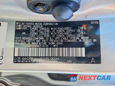 Zdjęcie 13 z 13 samochodu: 2006 LEXUS GX 470 VIN:JTJBT20X060114126 - miniatura