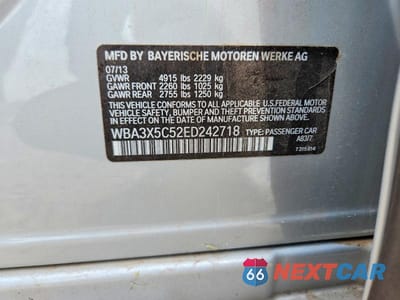 Zdjęcie 13 z 13 samochodu: 2014 BMW 328 XIGT VIN:WBA3X5C52ED242718 - miniatura