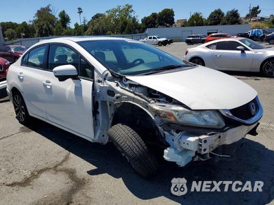 Czwarte zdjęcie samochodu z boku: 2015 HONDA CIVIC EXL VIN:19XFB2F98FE266470 - miniatura