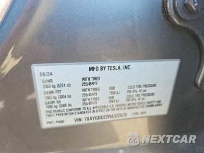 Zdjęcie 13 z 13 samochodu: 2024 TESLA MODEL Y VIN:7SAYGDEE2RA322678 - miniatura