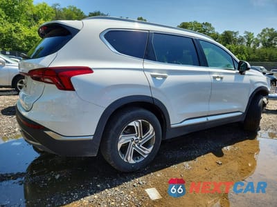 Trzecie zdjęcie samochodu z tyłu: 2021 HYUNDAI SANTA FE SEL VIN:5NMS24AJ1MH355475 - miniatura