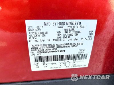 Zdjęcie 14 z 14 samochodu: 2017 FORD EXPLORER XLT VIN:1FM5K7D84HGC29921 - miniatura