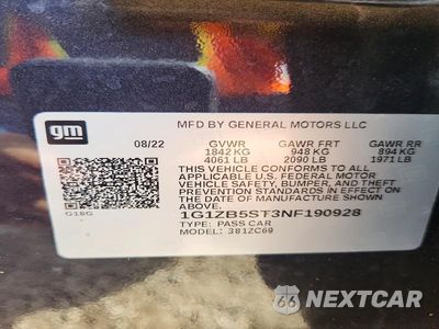 Zdjęcie 13 z 13 samochodu: 2022 CHEVROLET MALIBU LS VIN:1G1ZB5ST3NF190928 - miniatura