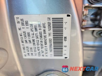 Zdjęcie 12 z 12 samochodu: 2010 HONDA ACCORD EXL VIN:1HGCP2F89AA160621 - miniatura