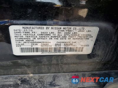 Zdjęcie 12 z 12 samochodu: 2013 INFINITI G37 SEDAN X VIN:JN1CV6ARXDM750604 - miniatura