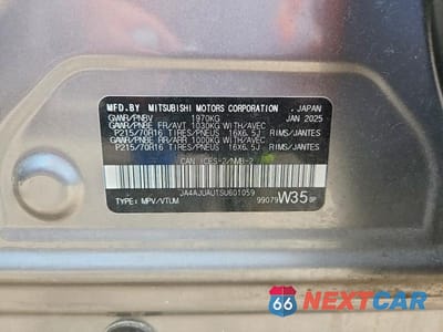 Zdjęcie 14 z 14 samochodu: 2025 MITSUBISHI RVR ES VIN:JA4AJUAU1SU601059 - miniatura