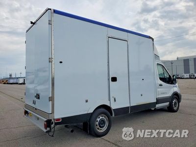 Trzecie zdjęcie samochodu z tyłu: 2020 FORD TRANSIT DELIVERY TRUCK VIN:1FDBW5Z8XLKA83387 - miniatura