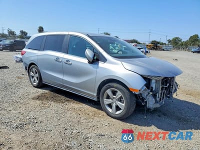 Czwarte zdjęcie samochodu z boku: 2019 HONDA ODYSSEY EX VIN:5FNRL6H55KB110189 - miniatura