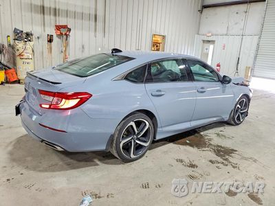 Trzecie zdjęcie samochodu z tyłu: 2022 HONDA ACCORD SPORT VIN:1HGCV1F30NA072552 - miniatura