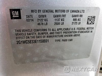 Zdjęcie 12 z 12 samochodu: 2014 CHEVROLET IMPALA LIMITED LTZ VIN:2G1WC5E33E1150691 - miniatura