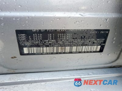 Zdjęcie 12 z 12 samochodu: 2016 SUBARU LEGACY 2.5I PREMIUM VIN:4S3BNAC63G3063585 - miniatura