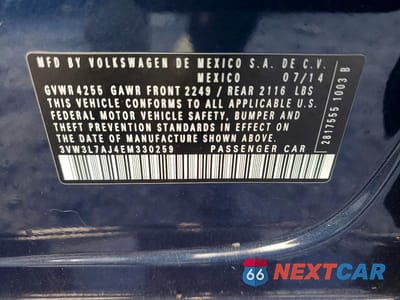 Zdjęcie 12 z 12 samochodu: 2014 VOLKSWAGEN JETTA TDI VIN:3VW3L7AJ4EM330259 - miniatura