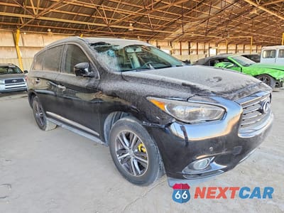 Czwarte zdjęcie samochodu z boku: 2013 INFINITI JX35 BASE VIN:5N1AL0MMXDC302405 - miniatura
