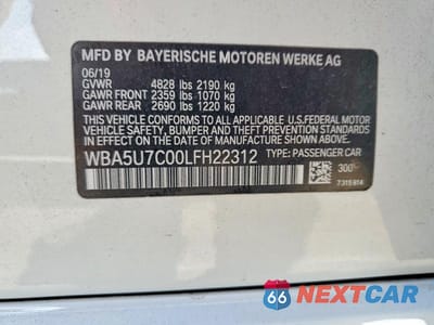 Zdjęcie 12 z 12 samochodu: 2020 BMW M340I VIN:WBA5U7C00LFH22312 - miniatura