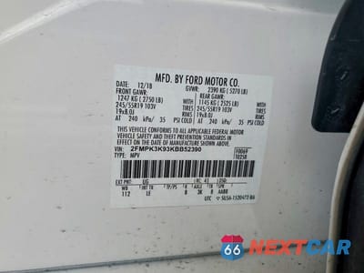 Zdjęcie 13 z 13 samochodu: 2019 FORD EDGE TITANIUM VIN:2FMPK3K93KBB52390 - miniatura