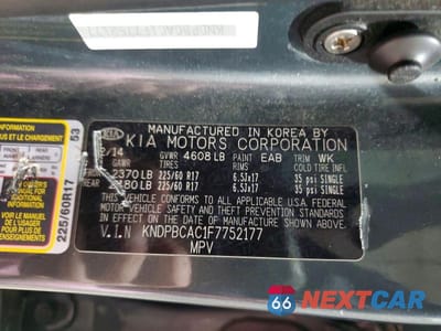 Zdjęcie 13 z 13 samochodu: 2015 KIA SPORTAGE LX VIN:KNDPBCAC1F7752177 - miniatura