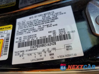 Zdjęcie 13 z 13 samochodu: 2019 FORD MUSTANG VIN:1FATP8UH8K5162428 - miniatura