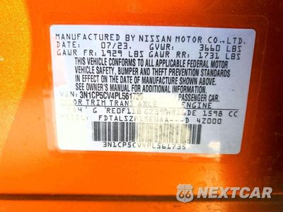 Zdjęcie 12 z 12 samochodu: 2023 NISSAN KICKS SV VIN:3N1CP5CV4PL561735 - miniatura
