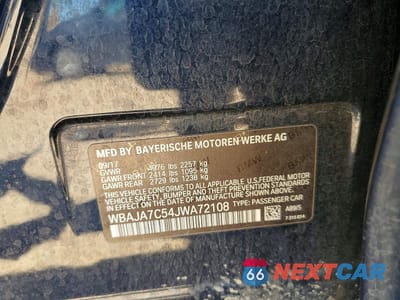 Zdjęcie 13 z 13 samochodu: 2018 BMW 530 XI VIN:WBAJA7C54JWA72108 - miniatura
