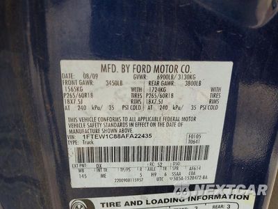 Zdjęcie 13 z 13 samochodu: 2010 FORD F150 SUPERCREW VIN:1FTEW1C88AFA22435 - miniatura